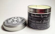 Load image into Gallery viewer, BALANCE AND STRENGTH - Natural Coconut Wax Candles (Orange, Ginger, Frankincense, Patchouli)