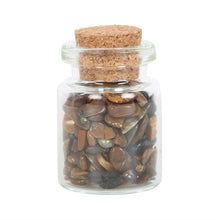 Load image into Gallery viewer, Jar of Confidence Tiger's Eye Crystal in a Matchbox
