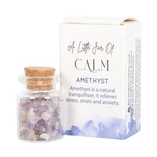 Load image into Gallery viewer, Jar of Calm Amethyst Crystal in a Matchbox