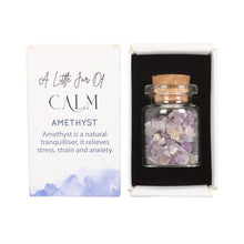 Load image into Gallery viewer, Jar of Calm Amethyst Crystal in a Matchbox