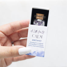 Load image into Gallery viewer, Jar of Calm Amethyst Crystal in a Matchbox