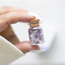 Load image into Gallery viewer, Jar of Calm Amethyst Crystal in a Matchbox