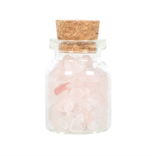 Load image into Gallery viewer, JAR OF LOVE ROSE QUARTZ CRYSTAL IN A MATCHBOX