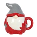 Load image into Gallery viewer, Red and Grey Gonk Lidded Mug