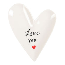Load image into Gallery viewer, Love You Heart Trinket Dish