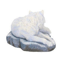 Load image into Gallery viewer, Guardian of the North Wolf Figurine by Lisa Parker Snowy Wolf Ornament 19.5cm