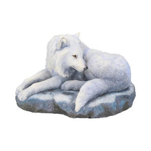 Load image into Gallery viewer, Guardian of the North Wolf Figurine by Lisa Parker Snowy Wolf Ornament 19.5cm