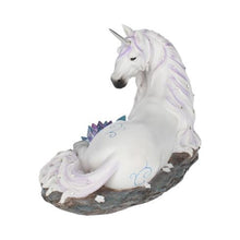 Load image into Gallery viewer, Jewelled Tranquillity Figurine White Unicorn and Crystal Ornament 19cm