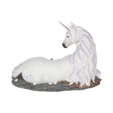 Load image into Gallery viewer, Jewelled Tranquillity Figurine White Unicorn and Crystal Ornament 19cm