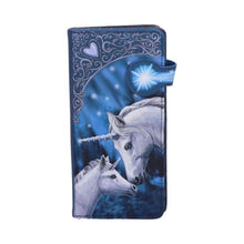 Load image into Gallery viewer, Sacred Love Unicorn Purse Blue by Lisa Parker 18.5cm