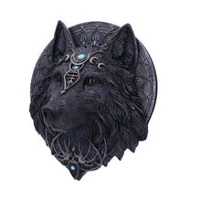 Load image into Gallery viewer, Wolf Moon 30cm
Dark Gothic Magical Wolf Moon Wall Hanging Plaque