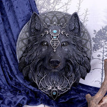 Load image into Gallery viewer, Wolf Moon 30cm
Dark Gothic Magical Wolf Moon Wall Hanging Plaque