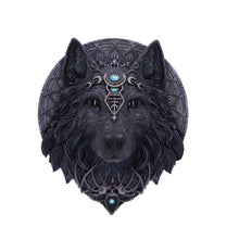 Load image into Gallery viewer, Wolf Moon 30cm
Dark Gothic Magical Wolf Moon Wall Hanging Plaque