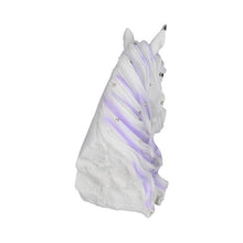 Load image into Gallery viewer, Jewelled Magnificence Small White Unicorn Bust Ornament 15cm