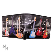 Load image into Gallery viewer, Electric Guitars Embossed Music Wallet Black 11cm