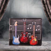 Load image into Gallery viewer, Electric Guitars Embossed Music Wallet Black 11cm