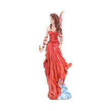 Load image into Gallery viewer, Crimsonlily by Nene Thomas 28.5cm Red Moon Fairy and Butterfly Companion Figurine