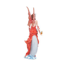 Load image into Gallery viewer, Crimsonlily by Nene Thomas 28.5cm Red Moon Fairy and Butterfly Companion Figurine