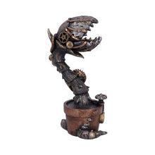 Load image into Gallery viewer, Cogwork Carnivore 24.3cm Bronze Mechanical Flesh Eating Plant Figurine