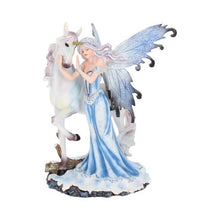 Load image into Gallery viewer, Comfort Ice Fairy and White Unicorn Figurine 21.5cm