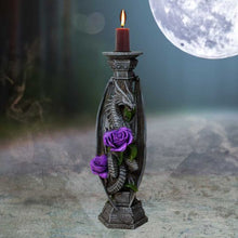 Load image into Gallery viewer, Dragon Beauty Candle Stick Candle Holder Valentine by Anne Stokes 25cm