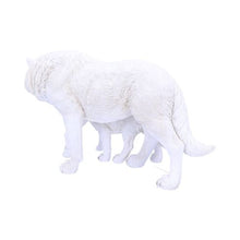 Load image into Gallery viewer, Winter Offspring Mother and Wolf Pup Ornament 27.5cm