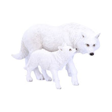 Load image into Gallery viewer, Winter Offspring Mother and Wolf Pup Ornament 27.5cm