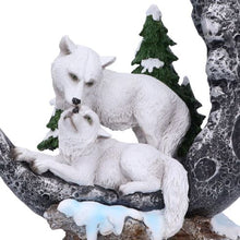 Load image into Gallery viewer, Lunar Companions Wolves Moon Figurine 19.3cm