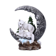 Load image into Gallery viewer, Lunar Companions Wolves Moon Figurine 19.3cm