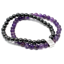 Load image into Gallery viewer, Magnetic Gemstone Bracelet - Amethyst
