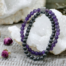 Load image into Gallery viewer, Magnetic Gemstone Bracelet - Amethyst
