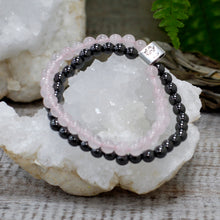 Load image into Gallery viewer, Magnetic Gemstone Bracelet - Rose Quartz