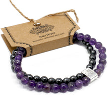 Load image into Gallery viewer, Magnetic Gemstone Bracelet - Amethyst