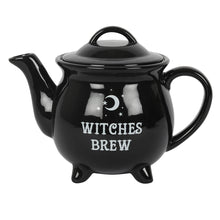 Load image into Gallery viewer, Witches Brew Ceramic Cauldron Tea Set