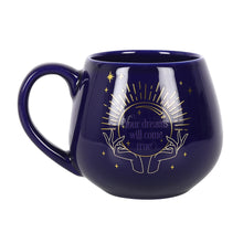 Load image into Gallery viewer, BLUE FORTUNE TELLER MUG (colour changing text)