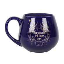 Load image into Gallery viewer, BLUE FORTUNE TELLER MUG (colour changing text)