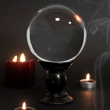 Load image into Gallery viewer, Large Clear Crystal Ball on Stand