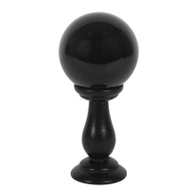 Load image into Gallery viewer, Black Crystal Ball on Stand
