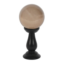 Load image into Gallery viewer, Smoke Grey Crystal Ball on Stand