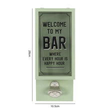 Load image into Gallery viewer, Green Garden Bar Bottle Opener Plaque
