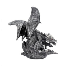Load image into Gallery viewer, Obsidian Dragon Figurine 25cm