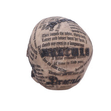 Load image into Gallery viewer, Dracula's Tale Vampire Novel Quote Skull 18.5cm