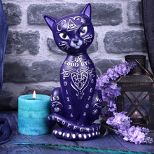 Load image into Gallery viewer, Mystic Kitty Purple 26cm Ouija Cat Figurine