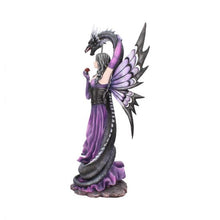 Load image into Gallery viewer, Guardians Embrace Large Dark Fairy Dragon Ornament 60cm