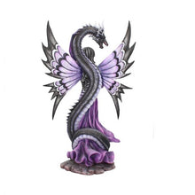 Load image into Gallery viewer, Guardians Embrace Large Dark Fairy Dragon Ornament 60cm
