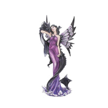 Load image into Gallery viewer, Guardians Embrace 26.5cm Dark Fairy Dragon Ornament