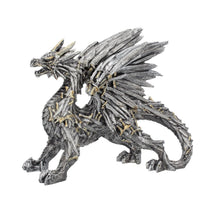 Load image into Gallery viewer, Swordwing Silver Dragon Sword Blade Figurine (small) 20.5cm
