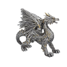 Load image into Gallery viewer, Swordwing Silver Dragon Sword Blade Figurine (small) 20.5cm