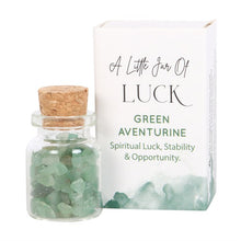 Load image into Gallery viewer, Jar of Luck Aventurine Crystal in a Matchbox
