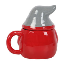 Load image into Gallery viewer, Red and Grey Gonk Lidded Mug
